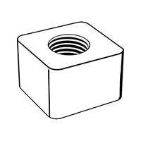 Special Foundation Nuts — DIN Square Nuts, Indasco product N-04-0002