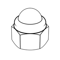 Self·Locking Domed Cap Nuts — DIN Acorn Nuts, Indasco product N-05-0008