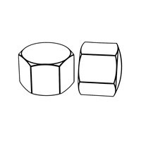 Hexagon Cap Nuts, Low Type — DIN Acorn Nuts, Indasco product N-05-0010