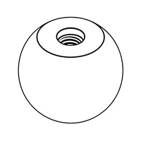Ball Knobs - Type C — DIN Acorn Nuts, Indasco product N-05-0012