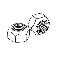 Prevailing Torque Hexagon Nuts - High Nuts (all metal), with Fine Pitch Thread — ISO Locking Nuts, Indasco product N-06-0075