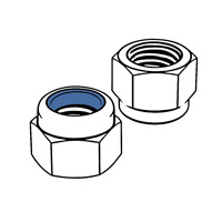 Prevailing Torque Type Hexagon Nuts (with non-metallic insert), Style 1, with Metric Fine Pitch Thread - Property Classes 6, 8 and 10 — Indasco product N-06-0080