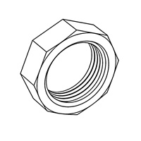 Pipe Nuts with Thread in Accordance with DIN ISO 228 Part 2 — DIN Coupling Nuts, Indasco product N-14-0001