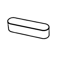 Parallel Keys, Deep Pattern - Type A — DIN Keys, Indasco product P-07-0004