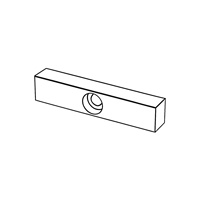Parallel Keys, with Step Bore Fore Fixation Screw - Type D — DIN Keys, Indasco product P-07-0020