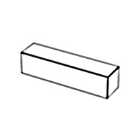 Parallel Keys, Deep Pattern - Type B — DIN Keys, Indasco product P-07-0028