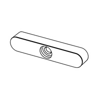 Parallel Keys, with Step Bore Fore Fixation Screw - Type C — DIN Keys, Indasco product P-07-0031