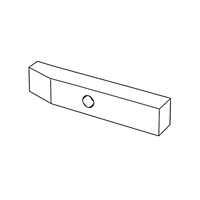 Parallel Keys, with Taper and One Step Hole for Clamping Sleeve - Type J — DIN Keys, Indasco product P-07-0035