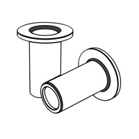 Hollow Rivets, One Piece, Drawn From Strip — DIN Tubular-Semi-Tubular Rivets, Indasco product R-02-0013