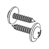 Cross Recessed Pan Head Tapping Screw and Plain Washer Assmblies — ISO Screw and Washer Assemblies, Indasco product S-05-0013