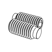 Hexagon Socket Set Screws (Half Dog Point) — ASME Set-Headless Screws, Indasco product S-06-0002