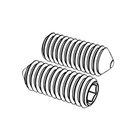 Hexagon Socket Set Screws (Cone Point) — ASME Set-Headless Screws, Indasco product S-06-0003