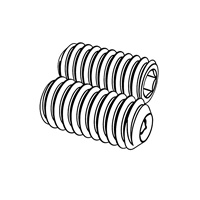 Hexagon Socket Set Screws with Cup Point [Type E] (ASTM F912 / F880) — ASME Set-Headless Screws, Indasco product S-06-0004