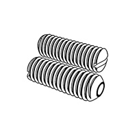 Slotted Set Screws with Cup Point (A307, SAE J429, F468, F593) — ASME Set-Headless Screws, Indasco product S-06-0005
