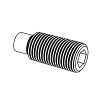 Hexagon Socket Set Screws with Dog Point — DIN Set-Headless Screws, Indasco product S-06-0010