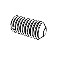 Slotted Set Screws with Cup Point — EN Set-Headless Screws, Indasco product S-06-0013