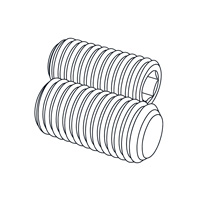 Hexagon Socket Set Screws with Flat Point — ISO Set-Headless Screws, Indasco product S-06-0015