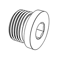Internal Drive Screw Plugs with Collar - Cylindrical Thread — DIN Plugs, Indasco product S-07-0006