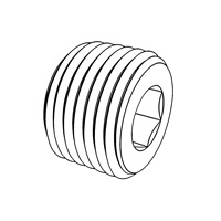 Internal Drive Pipe Plugs - Conical Thread — DIN Plugs, Indasco product S-07-0008