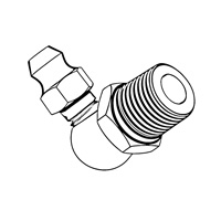 Earth-moving Machinery - Lubrication Fittings - 90° Elbow Fitting — ISO Plugs, Indasco product S-07-0015