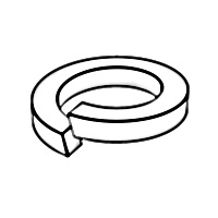Regular Metric Helical Spring Lock Washers [Table 2] (SAE J403, J411, J404, J405, ASTM B211, B159, B99, QQ-N-286) — Indasco product W-04-0004