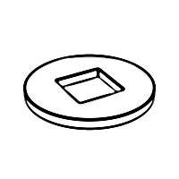 Extra Large Washers with Square Hole for Use in Timber Constructions — DIN Square Hole Washers, Indasco product W-09-0002