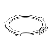 Retaining Rings with Lugs for Shafts — DIN Retaining Rings for Shafts, Indasco product W-12-0003