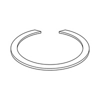 Snap Rings with Rectangular Profile for Bores — DIN Wire Retainers, Indasco product W-15-0002